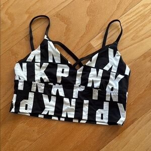 Black and White PINK Bralette